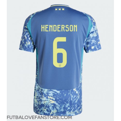 Ajax Jordan Henderson #6 Vonkajší futbalový dres 2024-25 Krátky Rukáv Ajax Jordan Henderson #6 Vonkajší futbalový dres 2024-25 Krátky Rukáv